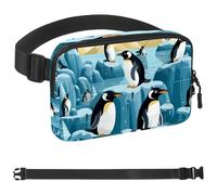 Mountain Peak Penguin-1440 Sac banane unisexe de style : sacs banane tendance, sacs à bandoulière sport minces à la mode pour jogging, randonnée, randonneur, femme, homme, multicolore, 4 x 23 x 15 cm,