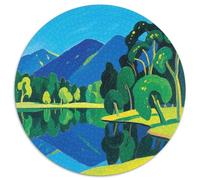 Mountain Peaks and Trees by The Lake Puzzle 1000 Pièces Educa Jouet en Bois Cadeau Unique Décoration Intérieure Scenery Jeu Éducatif Challenge Toy Adultes & Enfants des 14 Ans 1000pcs (67.5x67.5cm)