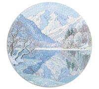 Mountain Peaks And Trees by The Lake Puzzle 1000 Pièces Educa Jouet En Bois Divertissement Créatif De L'art De La Décoration Scenery Jeu Éducatif Challenge Toy Pour Adultes Et Enfants À Partir De 12 A