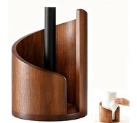 Mountain Porte-serviettes en papier 2026 en bois de manguier avec base en fer, fonctionnement à une main, convient aux rouleaux jumbo, porte-serviettes moderne pour comptoir de cuisine et salle de