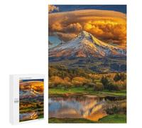Mountain Reflections Nature's Canvas Puzzle 1000 Pièces Educa Jouet en Bois Cadeau Unique Décoration Intérieure Jeu Éducatif Challenge Toy Adultes Et Enfants À Partir De 14 Ans 1000 PCS