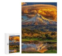 Mountain Reflections Nature's Canvas Puzzle 1000 Pièces Educa Jouet en Bois Cadeau Unique Décoration Intérieure Jeu Éducatif Challenge Toy Adultes Et Enfants À Partir De 14 Ans 300 PCS
