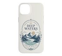 Mountain River Faith Verse Deep Waters Comfort Citation Coque pour iPhone 14 Plus