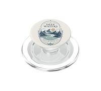 Mountain River Faith Verse Deep Waters Comfort Citation PopSockets PopGrip pour MagSafe