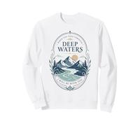 Mountain River Faith Verse Deep Waters Comfort Citation Sweatshirt