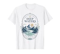 Mountain River Faith Verse Deep Waters Comfort Citation T-Shirt