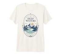Mountain River Faith Verse Deep Waters Comfort Citation T-Shirt Haut de Gamme