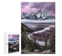 Mountain River Landscape -1 Puzzle 1000 Pièces Educa Jouet en Bois Cadeau Unique Décoration Intérieure Jeu Éducatif Challenge Toy Adultes Et Enfants À Partir De 14 Ans 1000 PCS