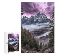 Mountain River Landscape Puzzle 1000 Pièces Educa Jouet en Bois Cadeau Unique Décoration Intérieure Jeu Éducatif Challenge Toy Adultes Et Enfants À Partir De 14 Ans 1000 PCS