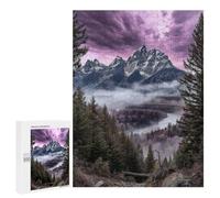 Mountain River Landscape Puzzle 1000 Pièces Educa Jouet en Bois Cadeau Unique Décoration Intérieure Jeu Éducatif Challenge Toy Adultes Et Enfants À Partir De 14 Ans 500 PCS