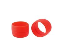 Mountain Road Bend Handle Dead Flying Bike Horn Klaxon Sangle De Guidon Anti-Loose Ring Set, Rouge