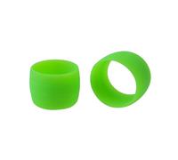 Mountain Road Bend Handle Dead Flying Bike Horn Klaxon Sangle De Guidon Anti-Loose Ring Set, Vert