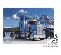 Mountain Road Puzzles 1000 Pièces Recyclé Papier American Truck Puzzle for Enfants Amusant Cadeau & Activité for Home Great Cadeau for Child‘s Anniversaire 38x26cm/1000pcs