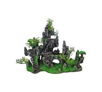 Mountain Rockley Statue décorative en résine aspect bascule Poisson caché Cave Life Like Life Scapes Accessoires pour aquarium