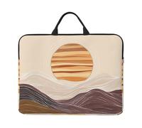 Mountain Sun Étui de transport avec poignée pour ordinateur portable 14" pour homme et femme Housse rembourrée pour ordinateur portable