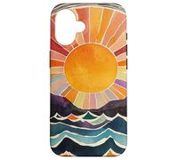 Mountain Sunrise Art Nature Lover Ocean Wave Sun Mandala Coque pour iPhone 16