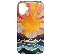 Mountain Sunrise Art Nature Lover Ocean Wave Sun Mandala Coque pour iPhone 16 Plus