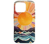 Mountain Sunrise Art Nature Lover Ocean Wave Sun Mandala Coque pour iPhone 16 Pro