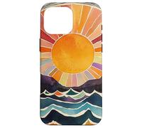 Mountain Sunrise Art Nature Lover Ocean Wave Sun Mandala Coque pour iPhone 16 Pro Max