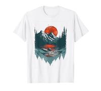 Mountain Sunset Nature Landscape T-Shirt