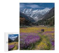 Mountain Valley Flowers Hike -1 Puzzle 1000 Pièces Educa Jouet en Bois Cadeau Unique Décoration Intérieure Jeu Éducatif Challenge Toy Adultes Et Enfants À Partir De 14 Ans 500 PCS