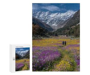 Mountain Valley Flowers Hike -1 Puzzle 1000 Pièces Educa Jouet en Bois Cadeau Unique Décoration Intérieure Jeu Éducatif Challenge Toy Adultes Et Enfants À Partir De 14 Ans 300 PCS