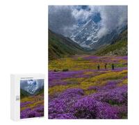 Mountain Valley Flowers Hike Puzzle 1000 Pièces Educa Jouet en Bois Cadeau Unique Décoration Intérieure Jeu Éducatif Challenge Toy Adultes Et Enfants À Partir De 14 Ans 300 PCS