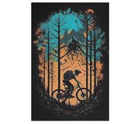 Mountain Vélo Puzzle en Bois Enfant 1000 Pièces - Jeu EduChatif Motricité Fine Et Concentration - Puzzles pour Adultes 78×53cm