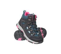 Mountain Warehouse Adventurer Bottines imperméables pour Enfant - Chaussures IsoDry avec Tige synthétique, Renforts Talon et Orteils - pour l'automne, l'hiver Bleu Marine 34