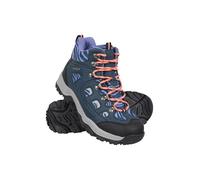 Mountain Warehouse Adventurer Chaussures Imperméables pour Femme - Bottines Étanches Et Résistantes, Chaussures De Randonnée Confortables pour Femme Bleu Marine 37.5