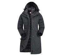 Mountain Warehouse Alaskan Veste Longue 3 en 1 pour Femme - Manteau de Pluie Chaud, Imperméable Doublure Polaire Amovible pour Dame - Sport, Printemps été, en plein air