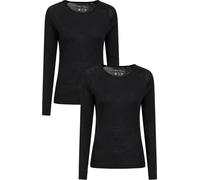 Mountain Warehouse - Base Layer Top Col rond pour femme (pack de 2) MW438 (50 FR) (Noir)