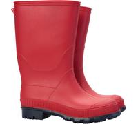 Mountain Warehouse - Bottes de pluie pour enfants, coloris uni MW122 (32 UE) (Rouge)