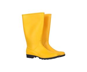 Mountain Warehouse Bottes de Pluie Splash pour Femme - Imperméables, Doublure en Tissu, Rembourrage en EVA, antidérapantes - Idéales pour Festivals, Jardin, Marche Jaune Moutarde 40