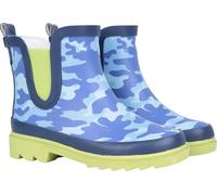 Mountain Warehouse - Bottes en caoutchouc pour enfants "Lolly", motif camouflage, caoutchouc MW4011 (35 UE) (Bleu)