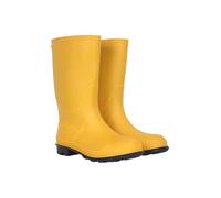 Mountain Warehouse Bottes Plain Wellington de Pluie à Semelle Solide pour Enfant - Revêtement en PVC, Imperméable - Doublure en Jersey Souple - Printemps L’été