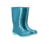 Mountain Warehouse Bottes Plain Wellington de Pluie à Semelle Solide pour Enfant - Revêtement en PVC, Imperméable - Doublure en Jersey Souple - Printemps L’été