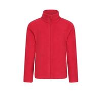 Mountain Warehouse Camber II Polaire à Fermeture éclair intégrale pour Enfant - Sweat-Shirt Confortable et léger, entièrement zippé et Anti-Boulochage - pour l'automne Rouge Foncé 5-6 Ans