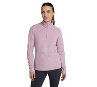 Mountain Warehouse Camber Polaire mi-zippé pour Femme - Pull Respirant Fin et Ultra-Chaud, Anti-Peluche, Pull-Over léger décontracté - Voyage, randonnée, Hiver, Sport Rose Clair M
