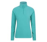 Mountain Warehouse Camber Polaire mi-zippé pour Femme - Pull Respirant Fin et Ultra-Chaud, Anti-Peluche, Pull-Over léger décontracté - Voyage, randonnée, Hiver, Sport Sarcelle M
