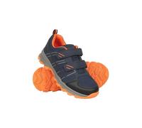 Mountain Warehouse Chaussures de Marche Cannonball Enfants - Toutes Saisons, Confortables, Semelle extérieure Durable, Support à la Cheville-pour Les Voyages, Le Camping Bleu Foncé 30.5