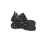 Mountain Warehouse Chaussures de Marche imperméables Curlews pour Homme - Bottes en Daim et Maille à séchage Rapide, Semelle en Caoutchouc - pour Camping et randonnée Bleu Marine 41