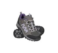 Mountain Warehouse Chaussures de Marche Path pour Femme - Respirantes et imperméables - Doublure en Maille et Semelle de Haute Traction - pour Trekking et Camping Gris foncé 41