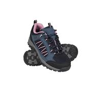 Mountain Warehouse Chaussures de Marche Path pour Femme - Respirantes et imperméables - Doublure en Maille et Semelle de Haute Traction - pour Trekking et Camping Bleu Marine 38