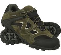 Mountain Warehouse - Chaussures de randonnée pour homme "Curlews", imperméables, en daim MW142 (44 EU) (Kaki)