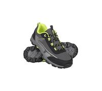 Mountain Warehouse Chaussures Softshell pour Enfants - Chaussures de Marche durables, avec Dessus Respirant, Doublure en Maille, Semelle Haute Traction - pour Les Voyages Vert Vif 33