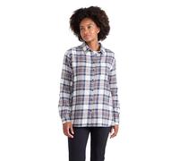 Mountain Warehouse Chemise Balsam en Flanelle brossée à Manches Longues - Chemise à Carreaux Respirante et légère pour Femme - pour Temps Froid Bleu 40