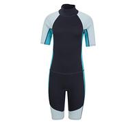 Mountain Warehouse Combinaison de Bain Courte pour Femme - Corps: 2.5mm, Néoprène - Fermeture éclair - Coutures Plates - pour plongée sous-Marine, Natation, plongée Bleu Marine 44-46