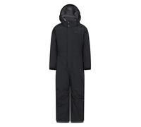 Mountain Warehouse Combinaison de Neige Cloud Kids - Combinaison de Neige Ajustable, Une pièce, Coutures étanches, Filles et garçons - pour la Pluie, Le Ski et l'hiver. Noir 9-10 Ans