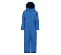 Mountain Warehouse Combinaison de Neige Cloud Kids - Combinaison de Neige Ajustable, Une pièce, Coutures étanches, Filles et garçons - pour la Pluie, Le Ski et l'hiver. Bleu Cobalt 5-6 Ans